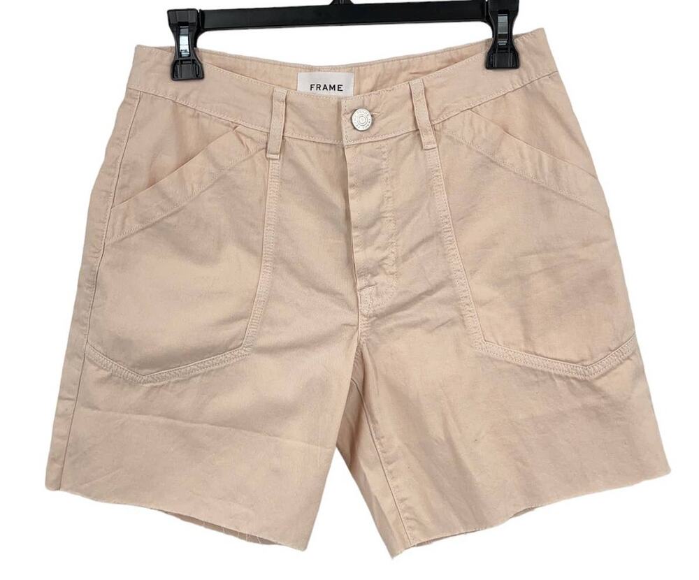 Frame shorts slouch pockets cotton pink size 26